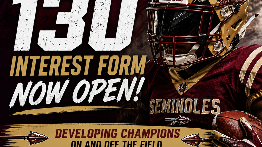 Interest Form NOW LIVE FOR 13U Football!!!